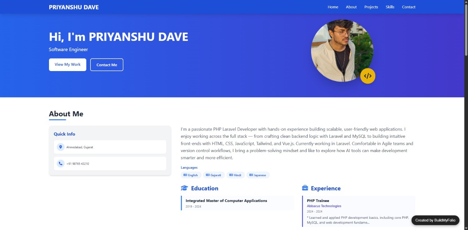 Vibrant Blue Professional