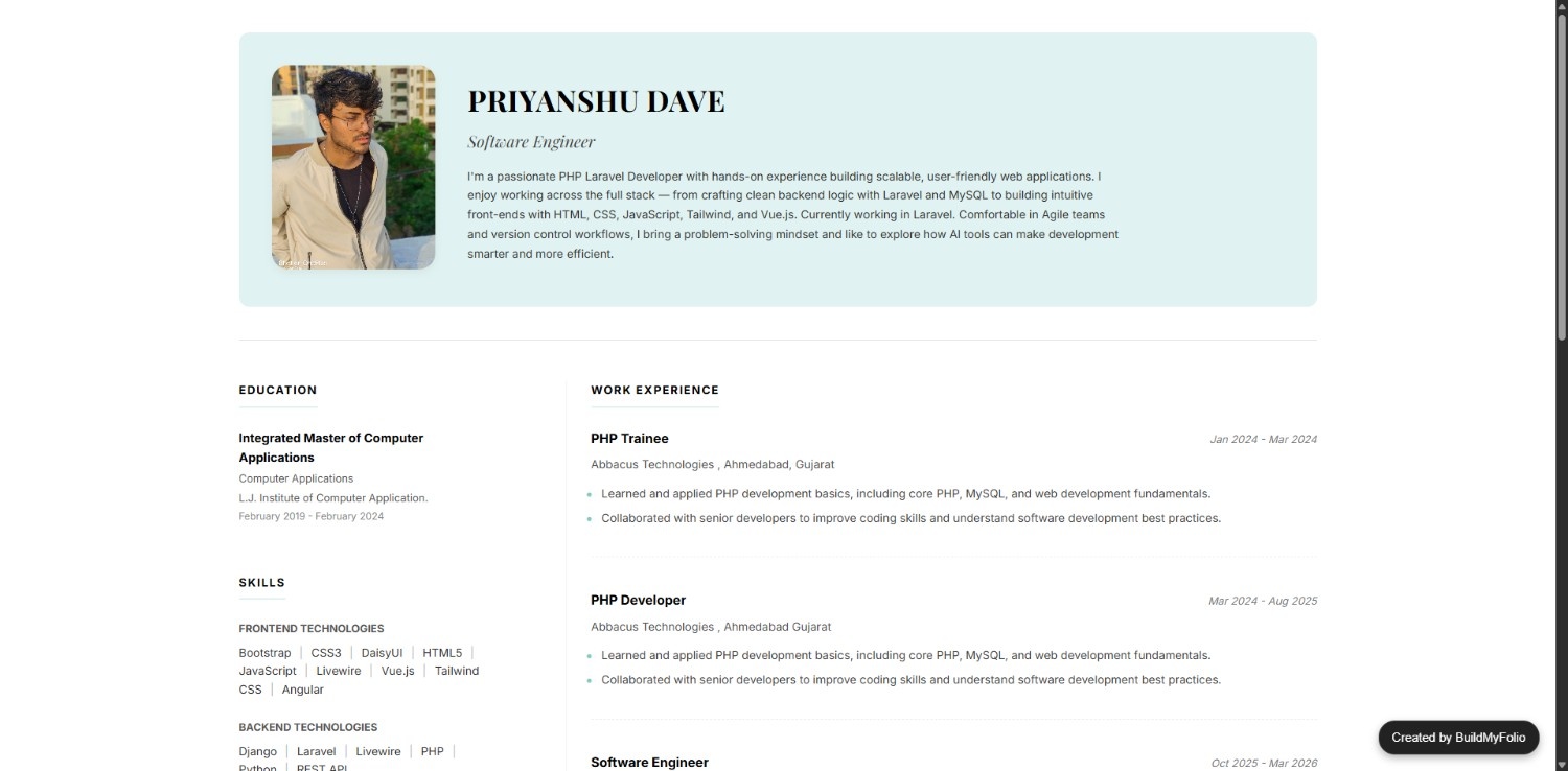 Clean Professional Resume